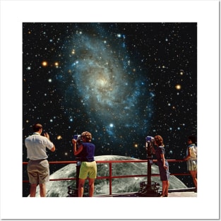 Galaxy view collage art Posters and Art